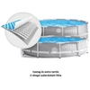 Water cartridge pool set, metal frame 366x76 cm INTEX PRISM FRAME POOL 26712