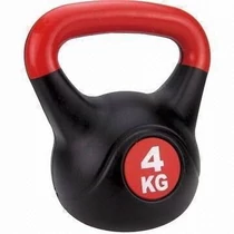 S-Sport Dumbbell with handles - Plastic Kettlebell, 4 kg