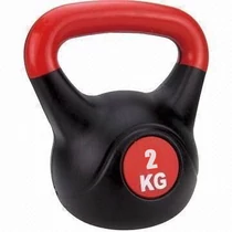 Ear barbell - Kettlebell, plastic, 2 kg SPARTAN