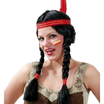 Indian girl wig - CARNEVAL 35433