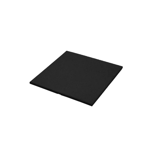 Rubber Mat ReFlex Fitness - 2x50x50 cm Black-s-sport