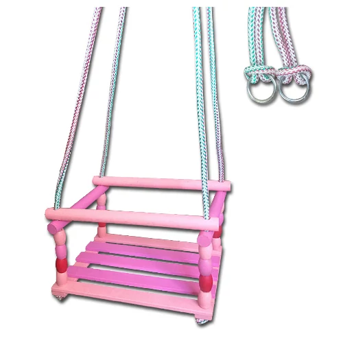 Wooden pink swing, S-SPORT