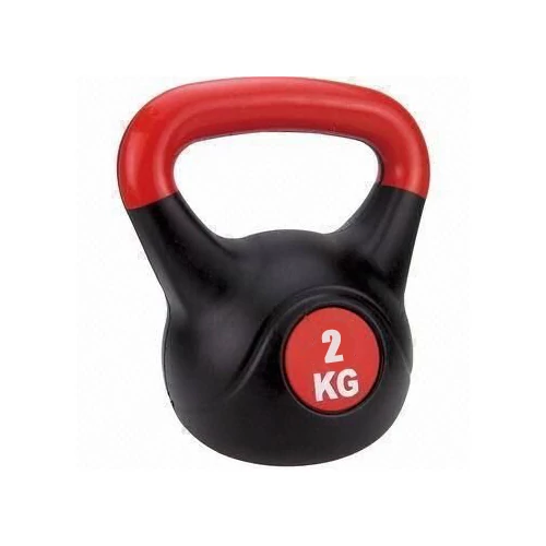 Ear barbell - Kettlebell, plastic, 2 kg SPARTAN