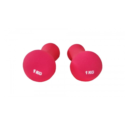 Hand dumbbell 2×1 kg, neoprene S-SPORT 1687